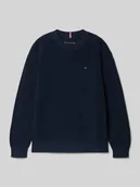 Swetry dla chłopców - Sweter z dzianiny o kroju regular fit z czystej bawełny - miniaturka - grafika 1