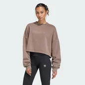 Kurtki i kamizelki sportowe damskie - BLUZA ESSENTIALS LINEAR CROPPED - Adidas - miniaturka - grafika 1
