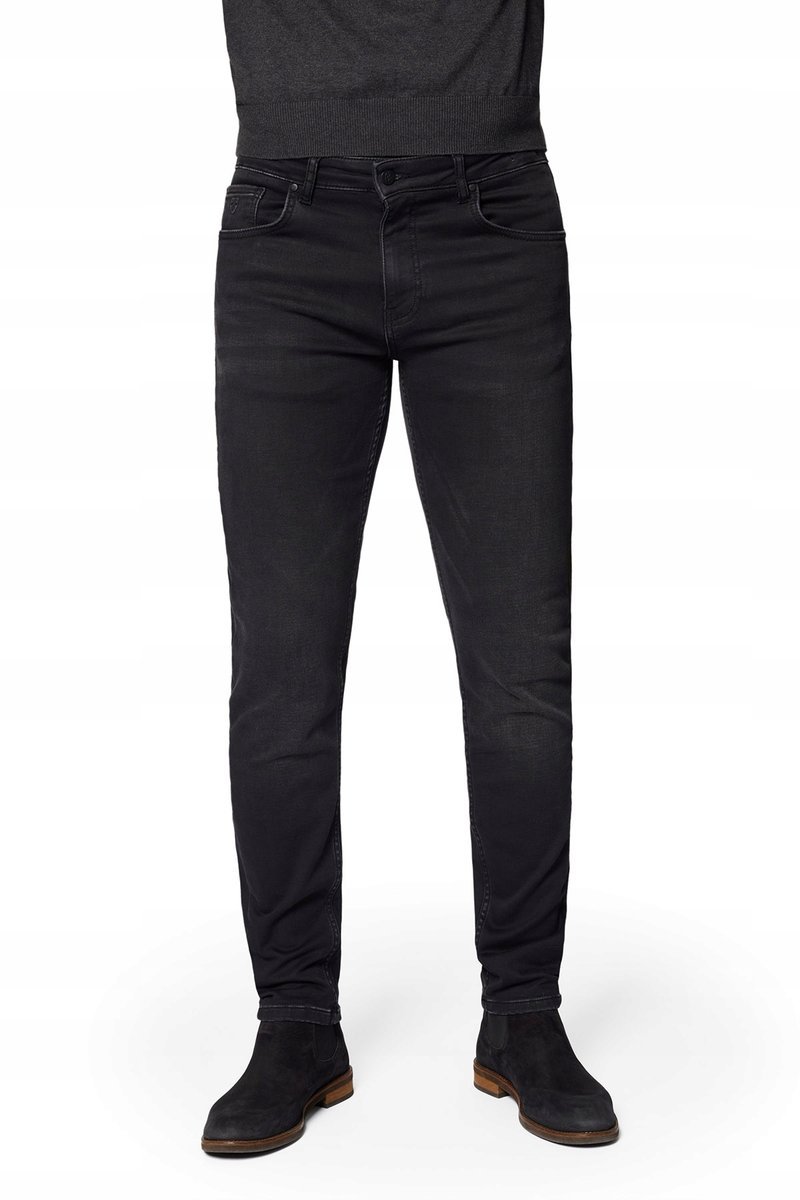 Jeansy Męskie Czarne Slim Fit Próchnik PM7 W31/L32