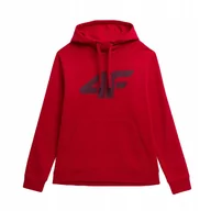 Bluzy męskie - 4F Bluza Męska Z Kapturem Tswsm353 Czarna Xxl - miniaturka - grafika 1