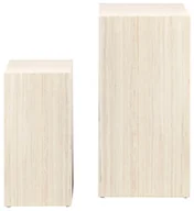 Ławy i stoliki kawowe - Zestaw 2 stolików kawowych Dice trawertyn 70 cm - miniaturka - grafika 1