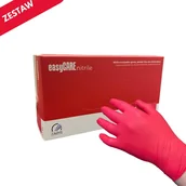 Rękawice robocze - Rękawice Nitrylowe Zarys Malinowe Xs - Zestaw 500 Szt. (5 Op.) - miniaturka - grafika 1