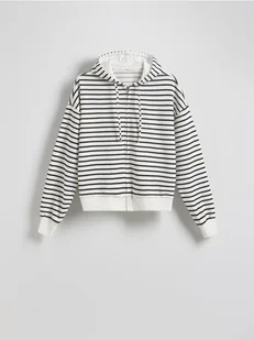 Reserved - Rozpinana bluza z kapturem - wielobarwny - Bluzy damskie - miniaturka - grafika 1