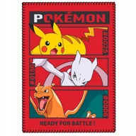 Koce i narzuty dla dzieci - kocyk polarowy narzuta POKEMON pled 100x140 cm - miniaturka - grafika 1