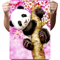 Zabawki kreatywne - Haft Diamentowy Diamond Painting,DIAMENTOWY MALARZ,Obraz DIY 5D,Mozaika Diamentowa 30x40, Panda - miniaturka - grafika 1