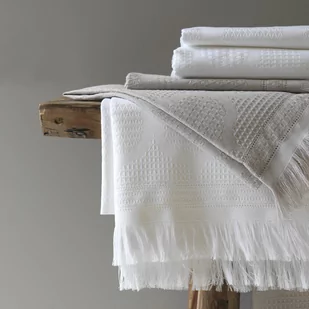 Le Jacquard Fran ais Ręcznik bawełniany Hera Biały - Ręczniki - miniaturka - grafika 1