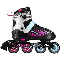 Rolki - Łyżworolki NILS EXTREME Brave NH18190A 4w1 ( 39-43) Czarno-różowy - miniaturka - grafika 1