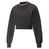 Bluzy damskie - Bluza damska Puma SWXP CREW NECK czarna 53356201-L - miniaturka - grafika 1