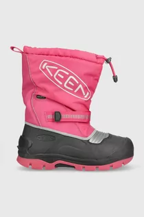 Buty dla dziewczynek - Keen śniegowce dziecięce Snow Troll kolor różowy - grafika 1