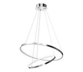 Lampy sufitowe - LED Żyrandol na lince HOOP LED/51W/230V śr. 60 cm 4000K chrom błyszczący - miniaturka - grafika 1