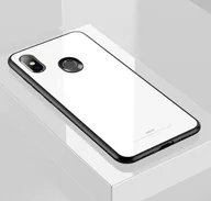 Etui i futerały do telefonów - MSVII Tempered Glass Case etui pokrowiec nakładka ze szkła hartowanego Xiaomi Mi 8 SE BIAŁY - miniaturka - grafika 1