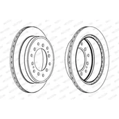 Tarcze hamulcowe - FERODO (FEDERAL-MOGUL)) (FEDERAL-MOGUL)) DDF1743C DDF1743C - miniaturka - grafika 1