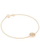 Breloki - Tory Burch Bransoletka Miller Pave Chain Bracelet Tory 80997 Złoty - miniaturka - grafika 1