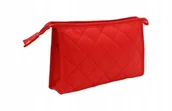 Kosmetyczki, organizery i kuferki - Kosmetyczka damska do torebki z lusterkiem MARABELLA CZERWONA rozm. M - miniaturka - grafika 1