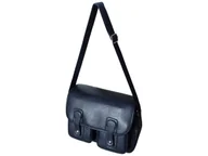 Torebki damskie - Torebka Damska Listonoszka Na Ramię Z Klapą Szeroki Pasek Niebieski - miniaturka - grafika 1