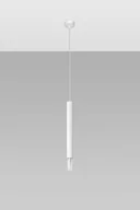 Lampy sufitowe - Sollux Lighting Lampa wisząca WEZYR 1 biała - miniaturka - grafika 1