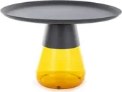 Ławy i stoliki kawowe - Stolik kawowy TIFFANY B 70x70 czarny/pomarańczowy - miniaturka - grafika 1