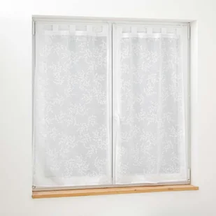 Białe firanki z woalu zestaw 2 szt. 60x120 cm Karla – douceur d'intérieur - Firany - miniaturka - grafika 1