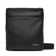 Torby męskie - Saszetka Calvin Klein Jeans Mono Logo Flat Pack 18 LV04G3107G Czarny - miniaturka - grafika 1
