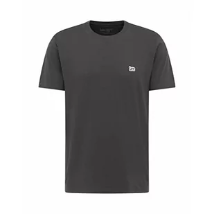Lee Męski t-shirt z logo Ss Patch Tee Washed Black, Washed Black, 5XL - Koszulki męskie - miniaturka - grafika 1