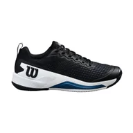 Buty sportowe męskie - Męskie buty tenisowe Wilson Rush Pro 4.5 Black/White/Ensign Blue EUR 41 1/3 - miniaturka - grafika 1