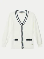Swetry damskie - Guess Kardigan J5RR03 Z2BB0 Biały Regular Fit - miniaturka - grafika 1