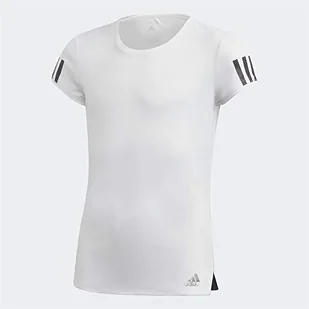 adidas Koszulka dziewczęca G Club Biały/matowy srebrny/czarny 8-9 Years - Koszulki dla dziewczynek - miniaturka - grafika 1