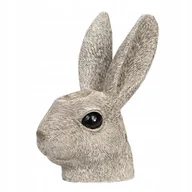 Świeczniki - ŚWIECZNIK W KSZTAŁCIE ZAJĄCA szary figurka - miniaturka - grafika 1