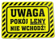 Tablice i flipcharty - Tabliczka na drzwi DOWOLNE IMIĘ Uwaga nie wchodź - miniaturka - grafika 1