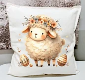 Poduszki dekoracyjne - PODUSZKA NA WIELKANOC Z owieczką easter151 - miniaturka - grafika 1