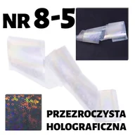 Ozdoby do paznokci - Folia transferowa przezroczysta holograficzna 100cm 8-5 - miniaturka - grafika 1