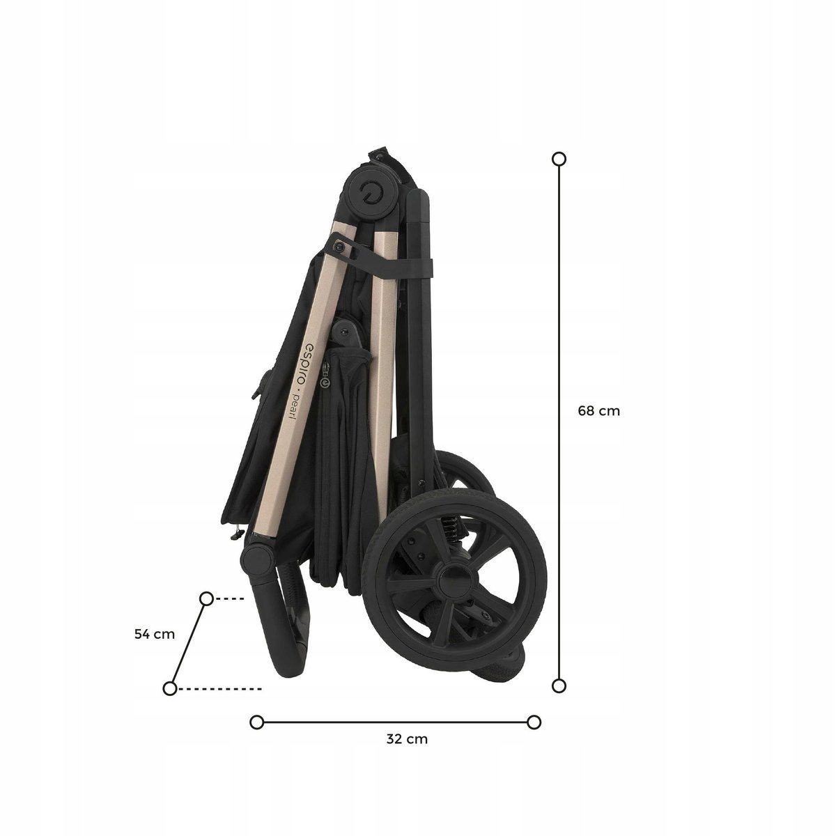 Wózek spacerowy ESPIRO PEARL 10 BLACK