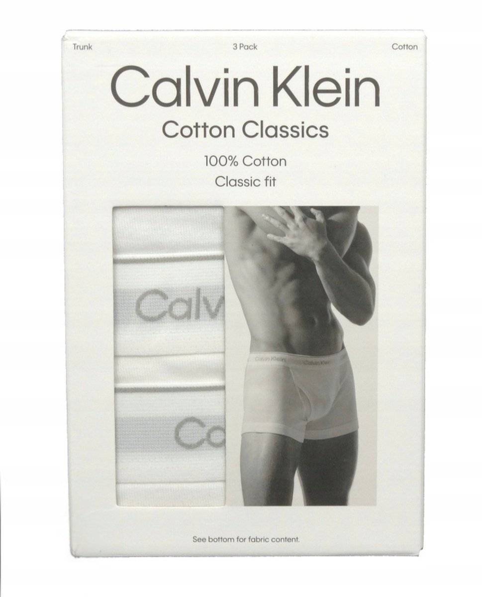 Calvin Klein Majtki Bokserki białe 5-PACK rozmiar S