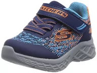 Sneakersy damskie - Skechers 403920N NVBL Sneakersy, granatowe i niebieskie syntetyczne/pomarańczowe wykończenie, rozmiar 403920N, Granatowe syntetyczne pomarańczowe wykończenie - miniaturka - grafika 1