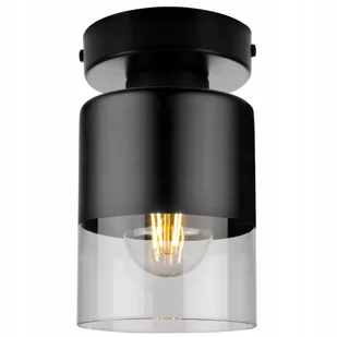 Lampa Sufitowa Wisząca Szklany Klosz Nowoczesna - Lampy sufitowe - miniaturka - grafika 1