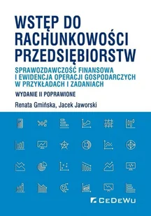 Wstęp do rachunkowości przedsiębiorstw Gmińska Renata Jaworski Jacek - Ekonomia - miniaturka - grafika 2