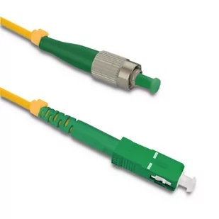 Qoltec Patchcord Światłowodowy FC/APC-SC/APC SM 9/125 G652D 15m 54304 - Patchcordy - miniaturka - grafika 1