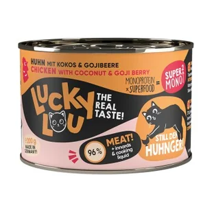 Lucky Lou mokra karma dla kota SuperMono Adult Kurczak 12x200 g - Mokra karma dla kotów - miniaturka - grafika 1