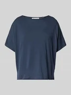 Swetry damskie - Bluzka o kroju oversized z dzianiny z mieszanki bawełny i lnu - miniaturka - grafika 1