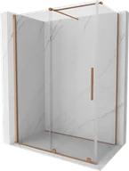 Kabiny prysznicowe - Mexen Velar kabina prysznicowa rozsuwana 160x75 cm, transparent, miedź szczotkowana - 871-160-075-01-65 - miniaturka - grafika 1