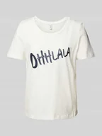 Koszulki i topy damskie - T-shirt o kroju regular fit z czystej bawełny model ‘BOLA’ - miniaturka - grafika 1