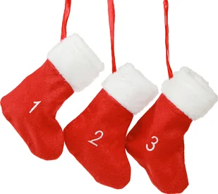 Kalendarz adwentowy do wypełnienia Czerwono-białe filcowe buty 155 cm Boże Narodzenie - Ozdoby bożonarodzeniowe Kalendarz adwentowy do wypełnienia Czerwono-białe filcowe buty 155 cm Boże Narodzenie - Ozdoby bożonarodzeniowe - miniaturka - grafika 1