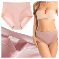 Majtki damskie - MAJTKI DAMSKIE WYSZCZUPLAJĄCE Brzuch Bielizna Wysoki Stan Figi Różowe XL - miniaturka - grafika 1