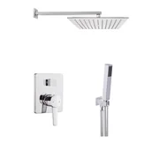 Zestawy prysznicowe - Invena Glamour zestaw podtynkowy chrom BS020K1 - miniaturka - grafika 1