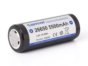 Keeppower 26650 5500mAh 3,6V - 3,7V chroniony ( PCB ) - Baterie i akcesoria - miniaturka - grafika 1