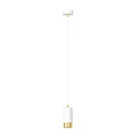 Lampy sufitowe - Lampa sufitowa Fumiko biało-złota 1xGU10x10W wym: 100 x 8 x 8 cm metal Emibig - miniaturka - grafika 1