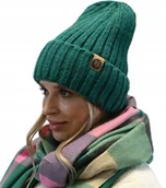 Czapki damskie - Stylowa DAMSKA Czapka CIEPŁA wełniana POLSKI produkt ZIMA modny fason WEŁNA - miniaturka - grafika 1