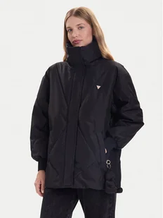 Guess Kurtka zimowa V5BL13 WHHZ2 Czarny Regular Fit - Kurtki damskie - miniaturka - grafika 1