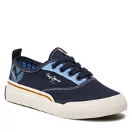 Trampki damskie - Pepe jeans Tenisówki Ottis Bamba PBS30525 Navy 595 - miniaturka - grafika 1