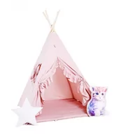 Namioty i tipi dla dzieci - SowkaDesign Namiot tipi dla dzieci, bawełna, okienko, kotek, cukierkowy raj - miniaturka - grafika 1